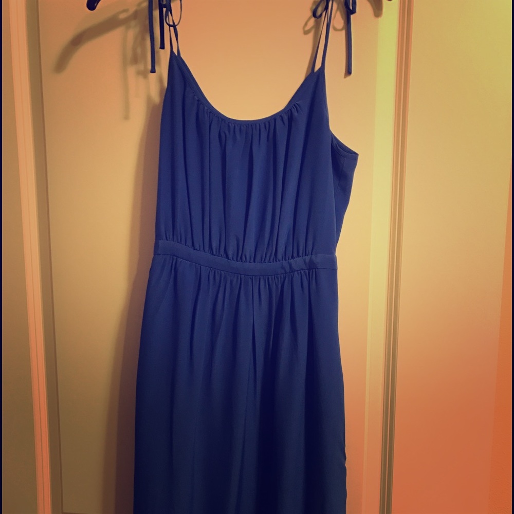 Madewell blue flowy dress