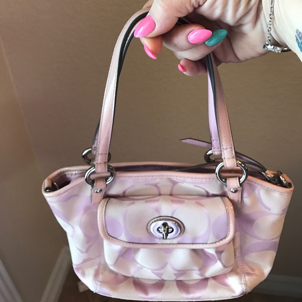 Authentic pink Coach handbag