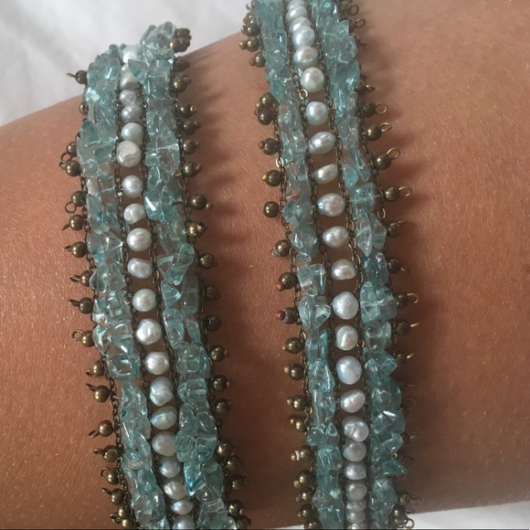 Gorgeous freshwater pearl choker and bracelet set! - Picture 3 of 3