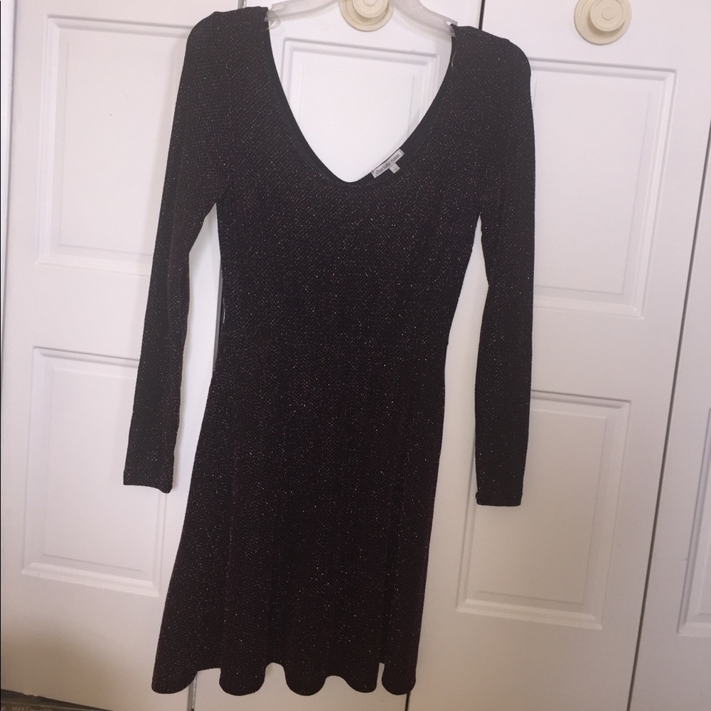 Black and Purple Sparkling Dress