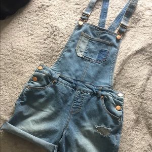 Denim overalls