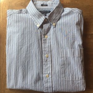 Slim Fit Blue Striped Button down