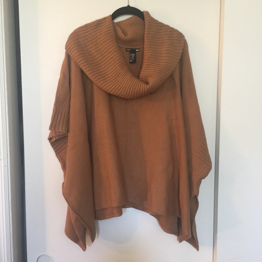 Tan poncho sweater