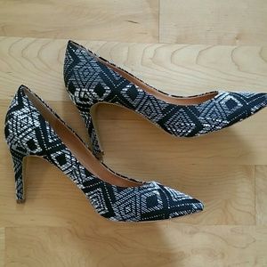 J CREW fabric pumps