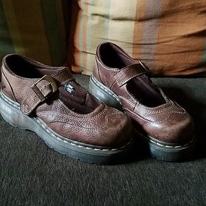 Dr Martens Brown Mary Janes