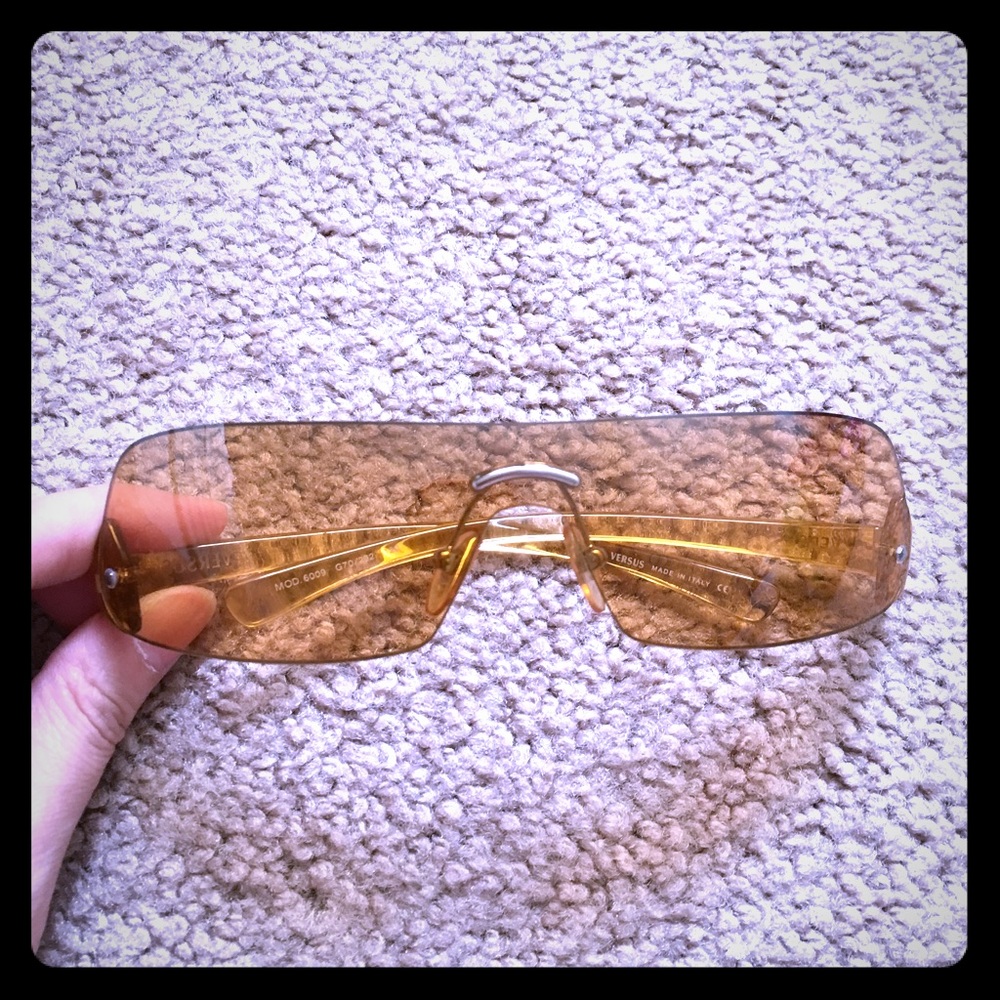 Versus yellow frame sunglasses