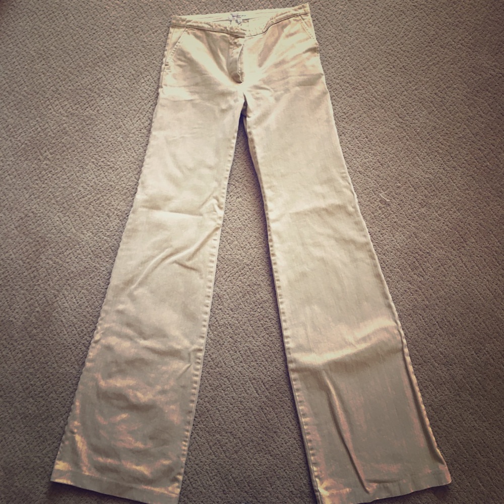 Balenciaga beige jean pants.