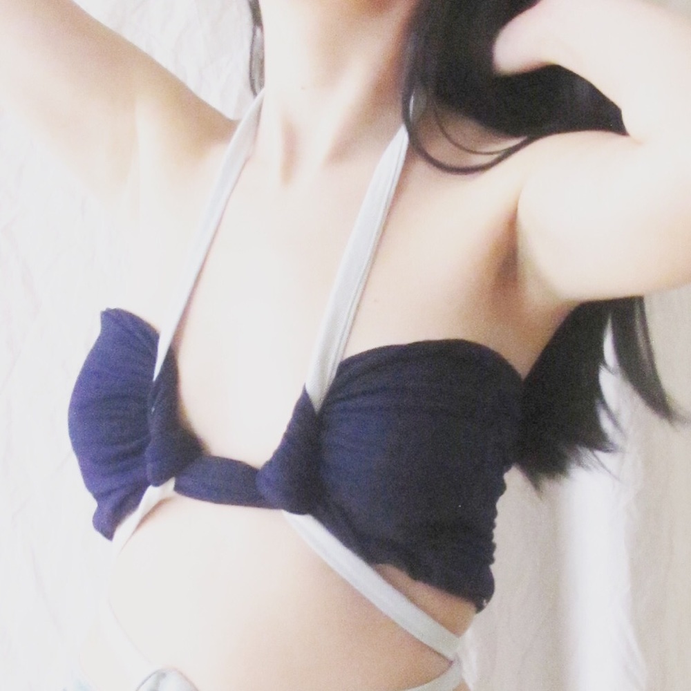 Denim Jersey Bralette Style Anyway You Want Top!!