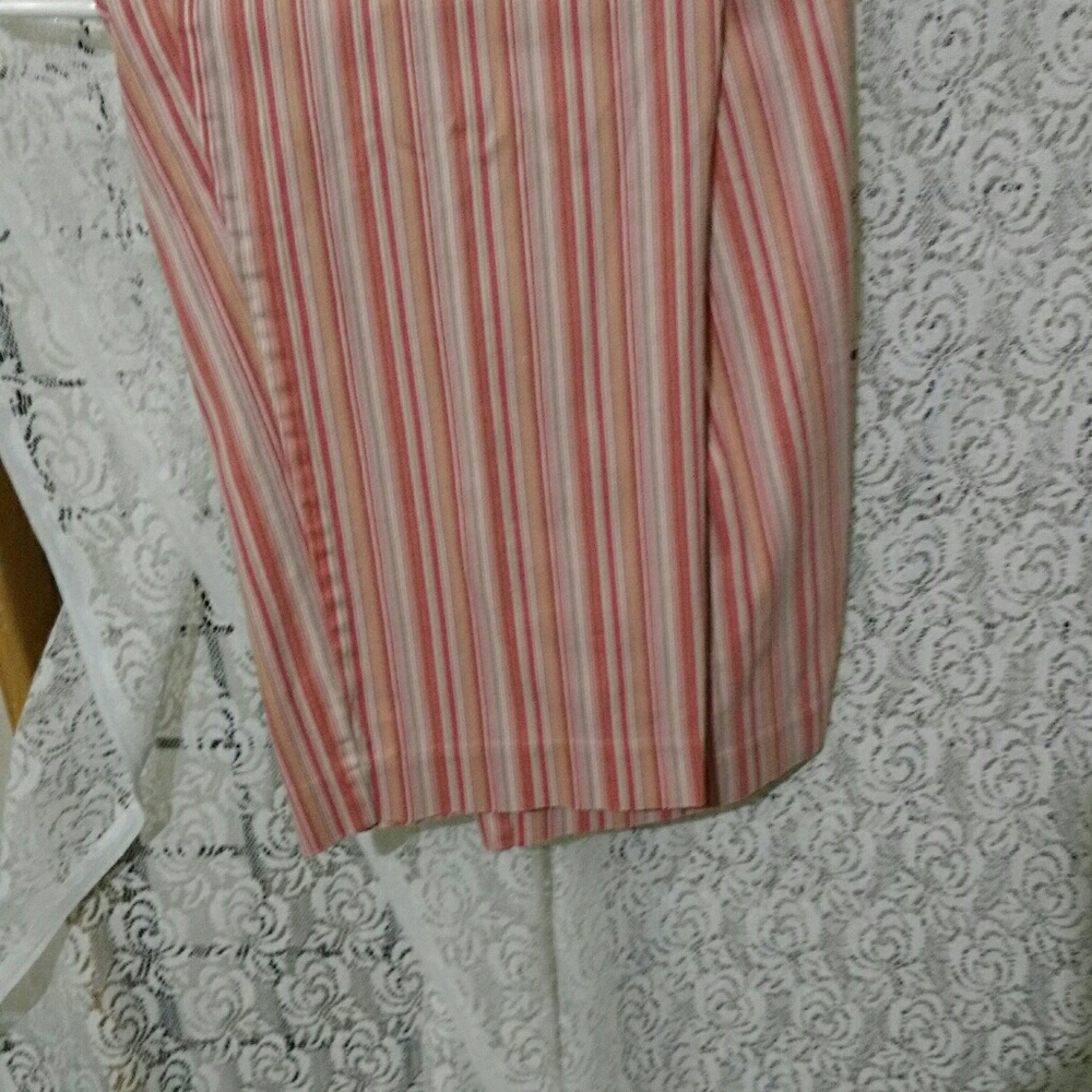 Pin stripe capris
