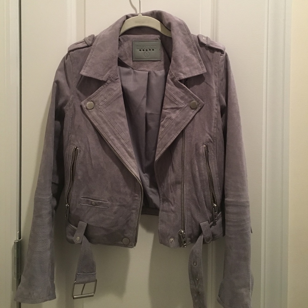 Blank NYC grey suede jacket