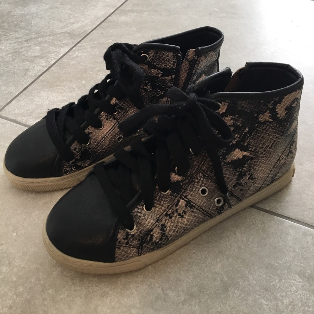 Snake skin sneakers