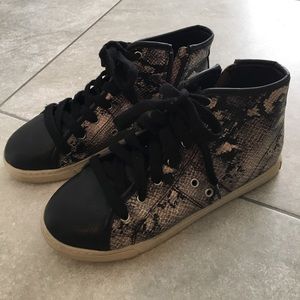Snake skin sneakers