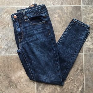 Faded wash jegging jeans size 8
