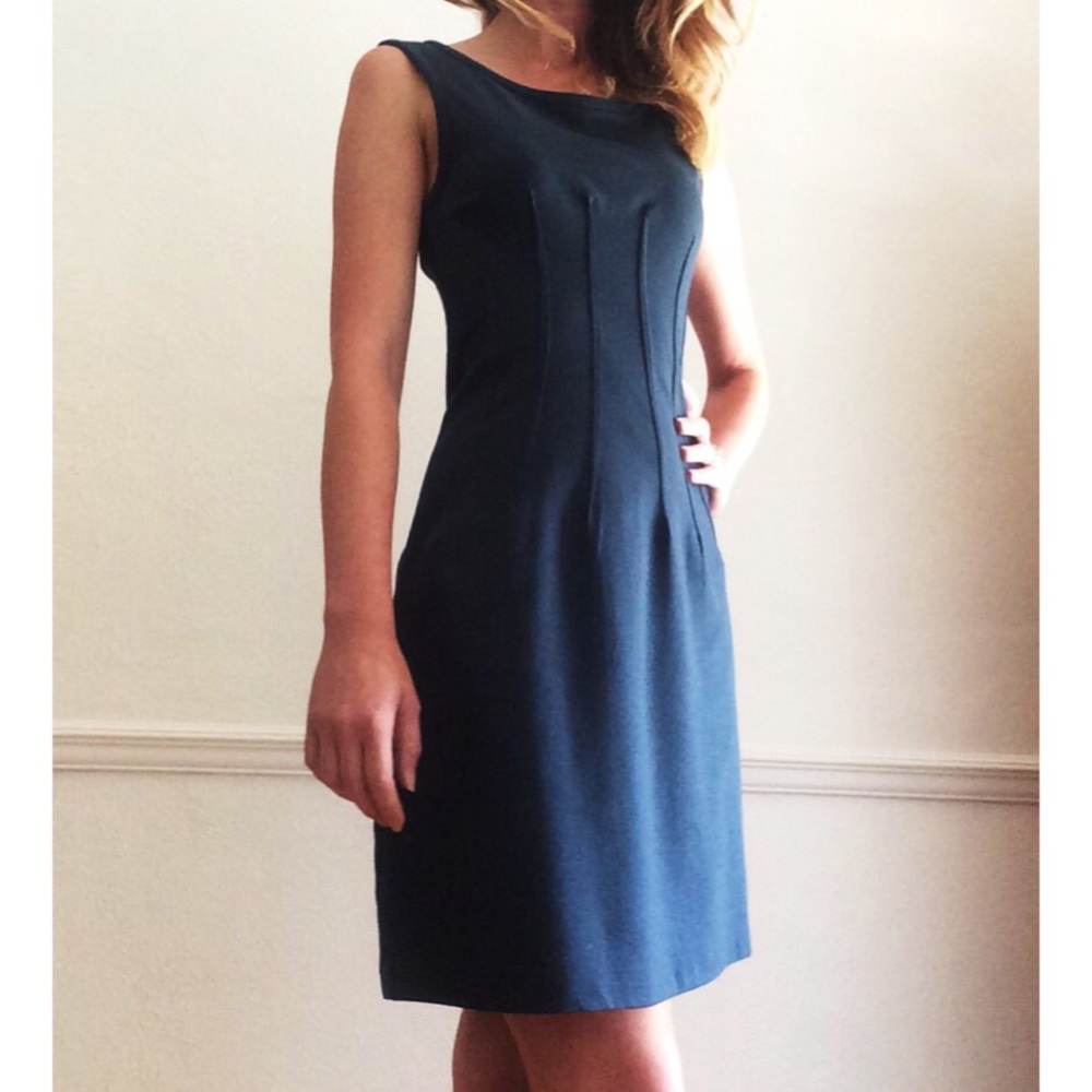 Anthropologie Navy Shift Dress (XS)