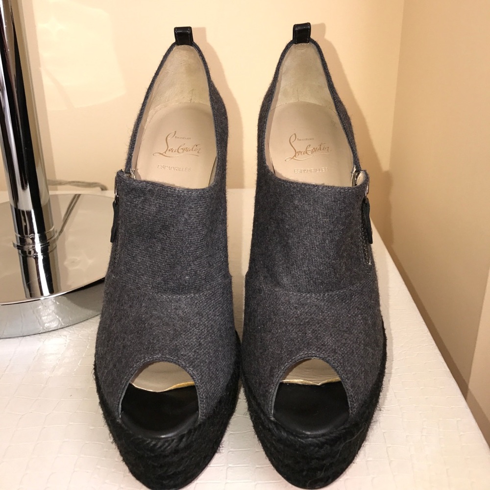 Christian Louboutin Deroba Flannel Wedge