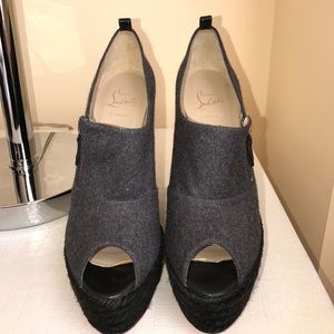Christian Louboutin Deroba Flannel Wedge