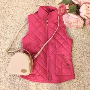 Old Navy Pink Puffer Vest