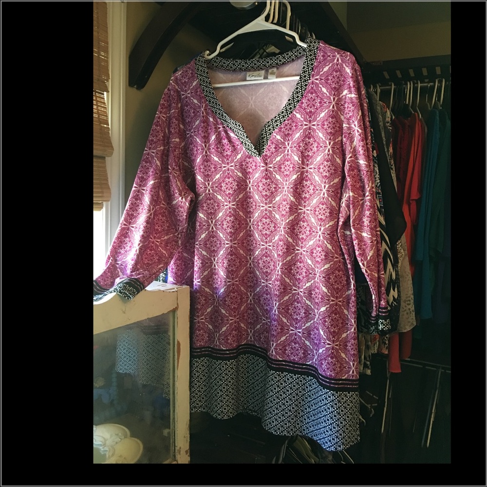 2x Kim Rogers Slinky Stretchy Tunic Top