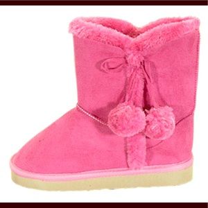 Toddler girls fur boots: Cailin-02K 👸👭🍭🍬