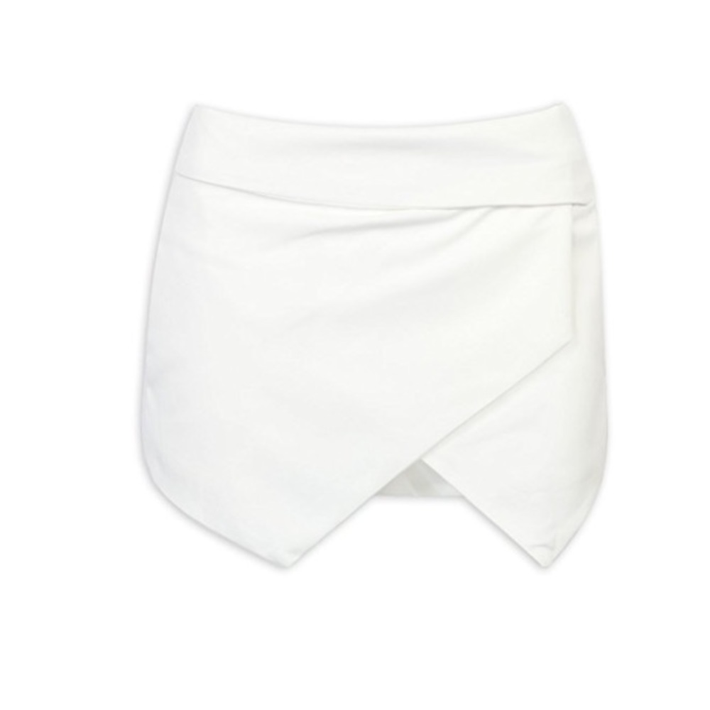 White mini Skirt Shorts