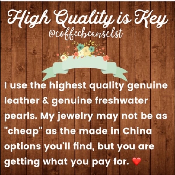 NEW Leather Pearl Sea Glass Knot Choker Necklace - Picture 7 of 9