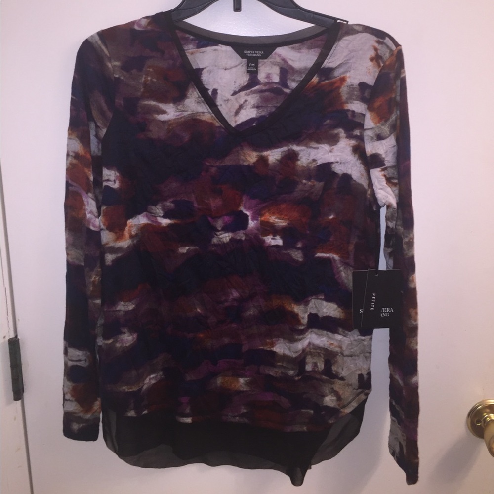 Vera Wang Long Sleeve Top
