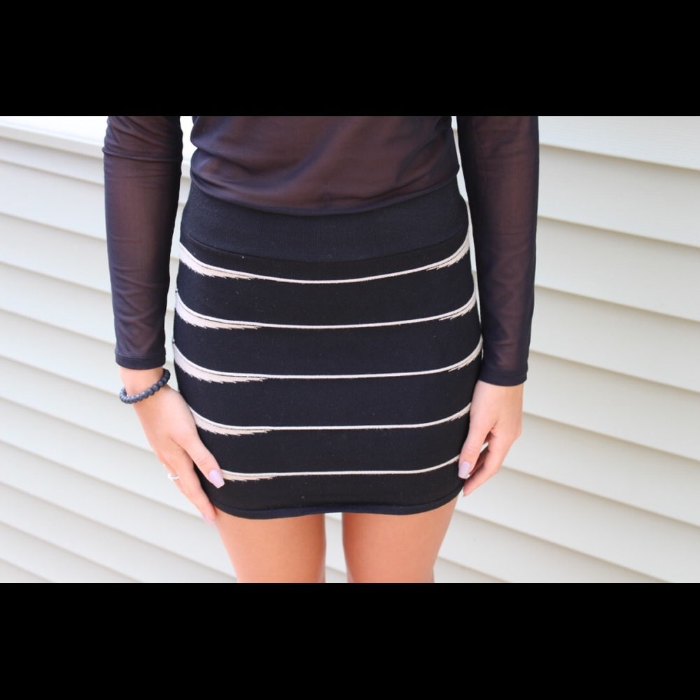 Striped skirt