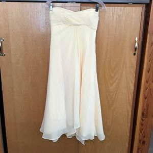 Yellow brides maid dress