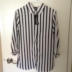 BOOHOO stripes shirt