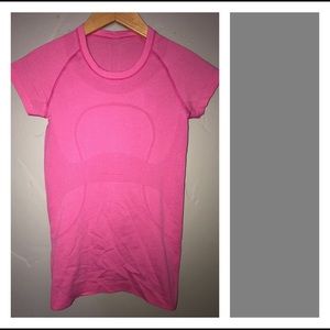 Pink Swiftly Tech Ss Crew Tee Shirt