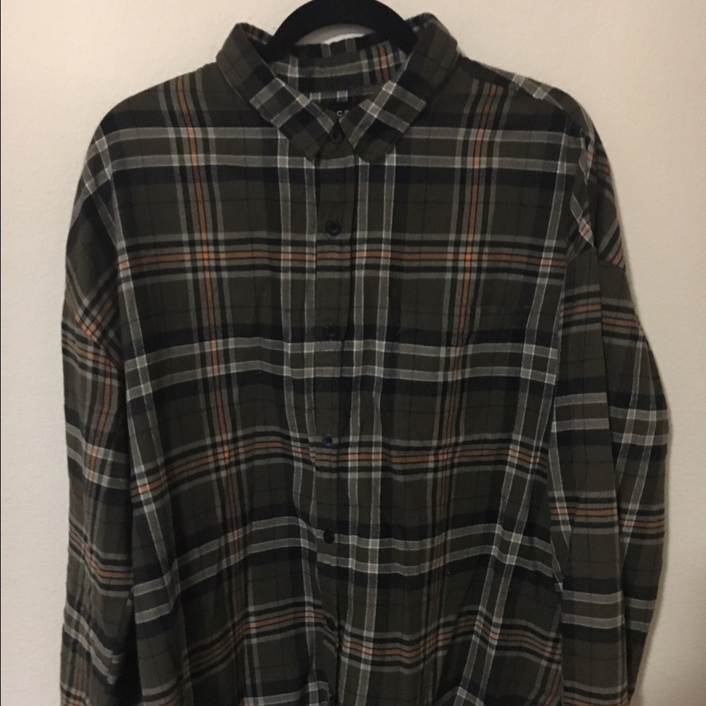 Green pacsun long sleeve button down