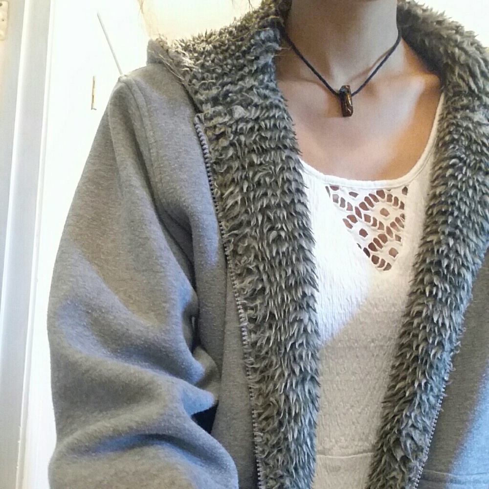 SOLD Hoodie Fur Jacket!