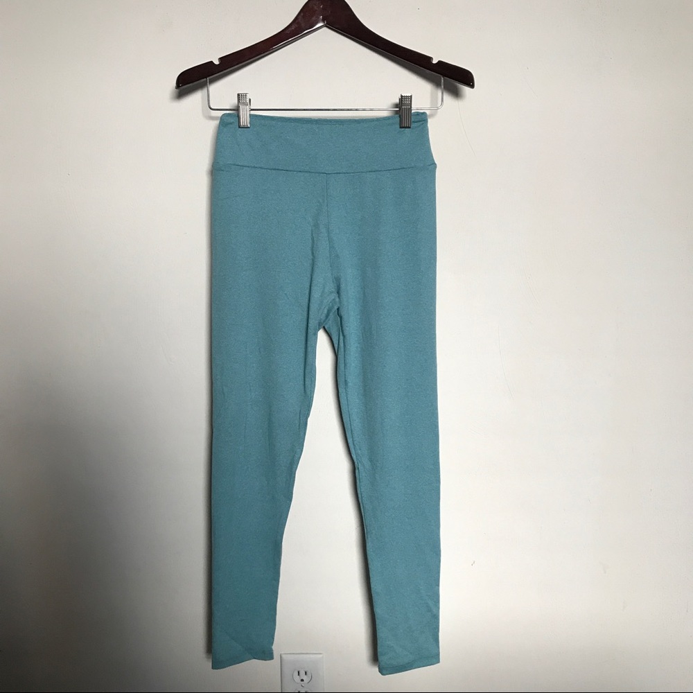 LULAROE OS Heathered Green Leggings