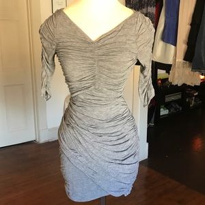 Fabulous ruched cotton stretch dress