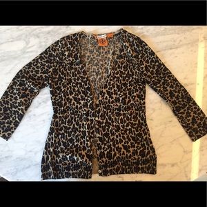 Tory Burch animal print cardigan