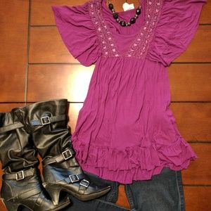 Purple blouse
