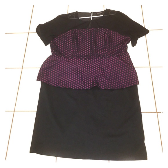 Eloquii Dresses & Skirts - 💜Eloquii Eyelet Peplum Dress size 26