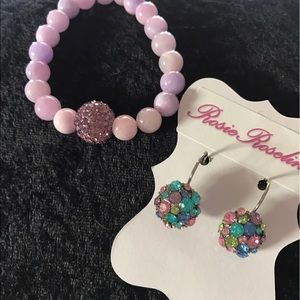 Bracelet and earrings set