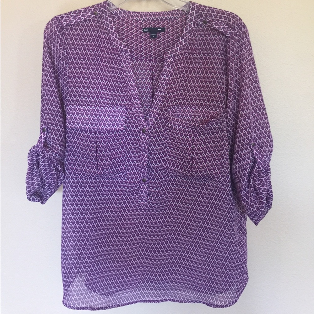 GAP purple blouse