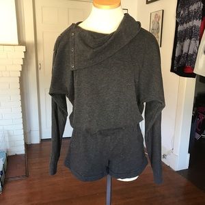 Comfy, heavy knit, soft button up romper