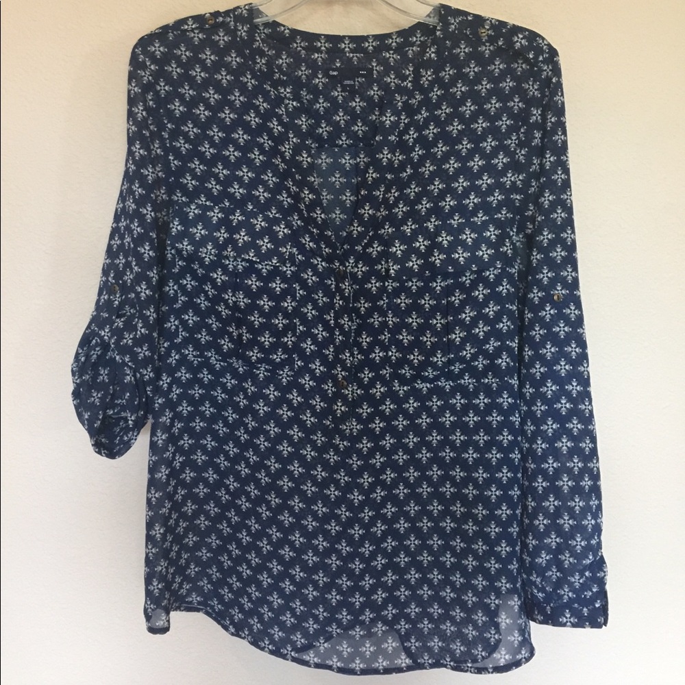 GAP blue blouse