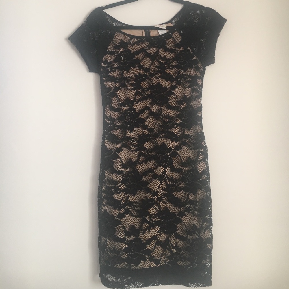 Black lace dress