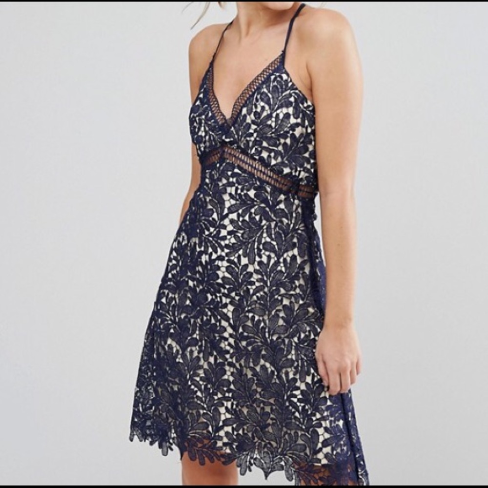 Lace dress by Little Mistress - Navy