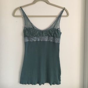 Free People Blue Adjustable Top