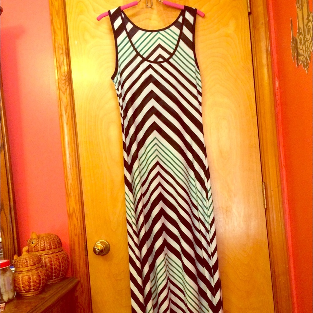 Chevron Maxi Dress