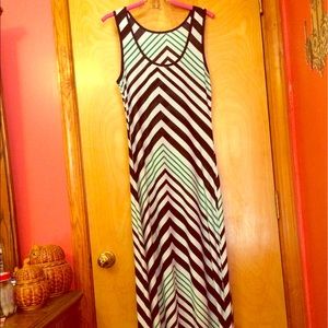 Chevron Maxi Dress