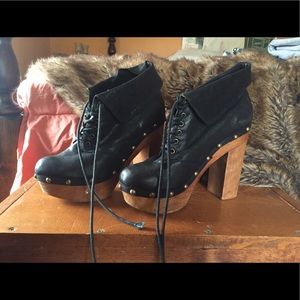 Jeffery Campbell, woodies, leather heal