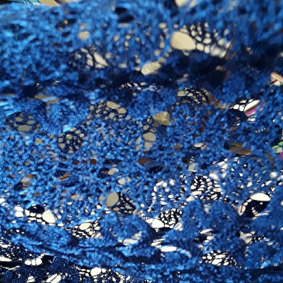 Catherines New Plus 26/28 Shirt Top Blouse Blue - Picture 5 of 5