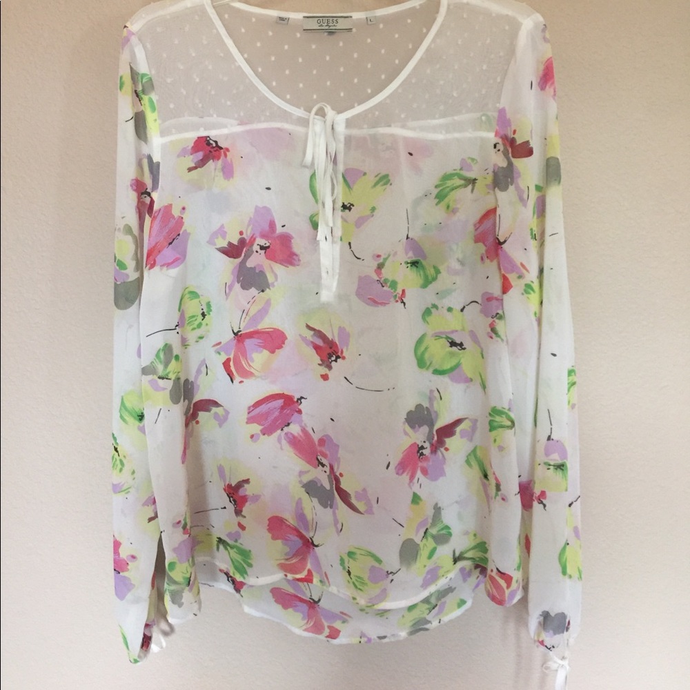 GUESS floral blouse