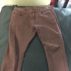 34 waist 30 length maroon pants